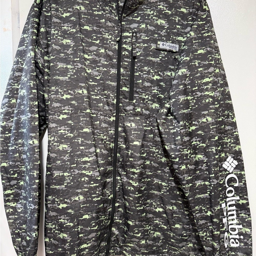 Columbia Green and Black Patterned Jacket